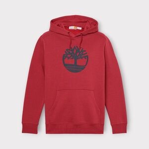 Mens Timberland Tree Logo Hoodie, Cordovan. TB0A2BJH600